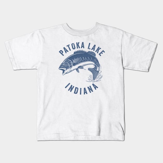 Patoka Lake Indiana Kids T-Shirt by Eureka Shirts